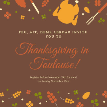 Celebrate Thanksgiving in Toulouse